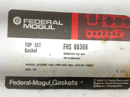 Federal Mogul FHS60366 Cylinder Head Gasket Set - 1979 Honda Accord, Prelude 1.8
