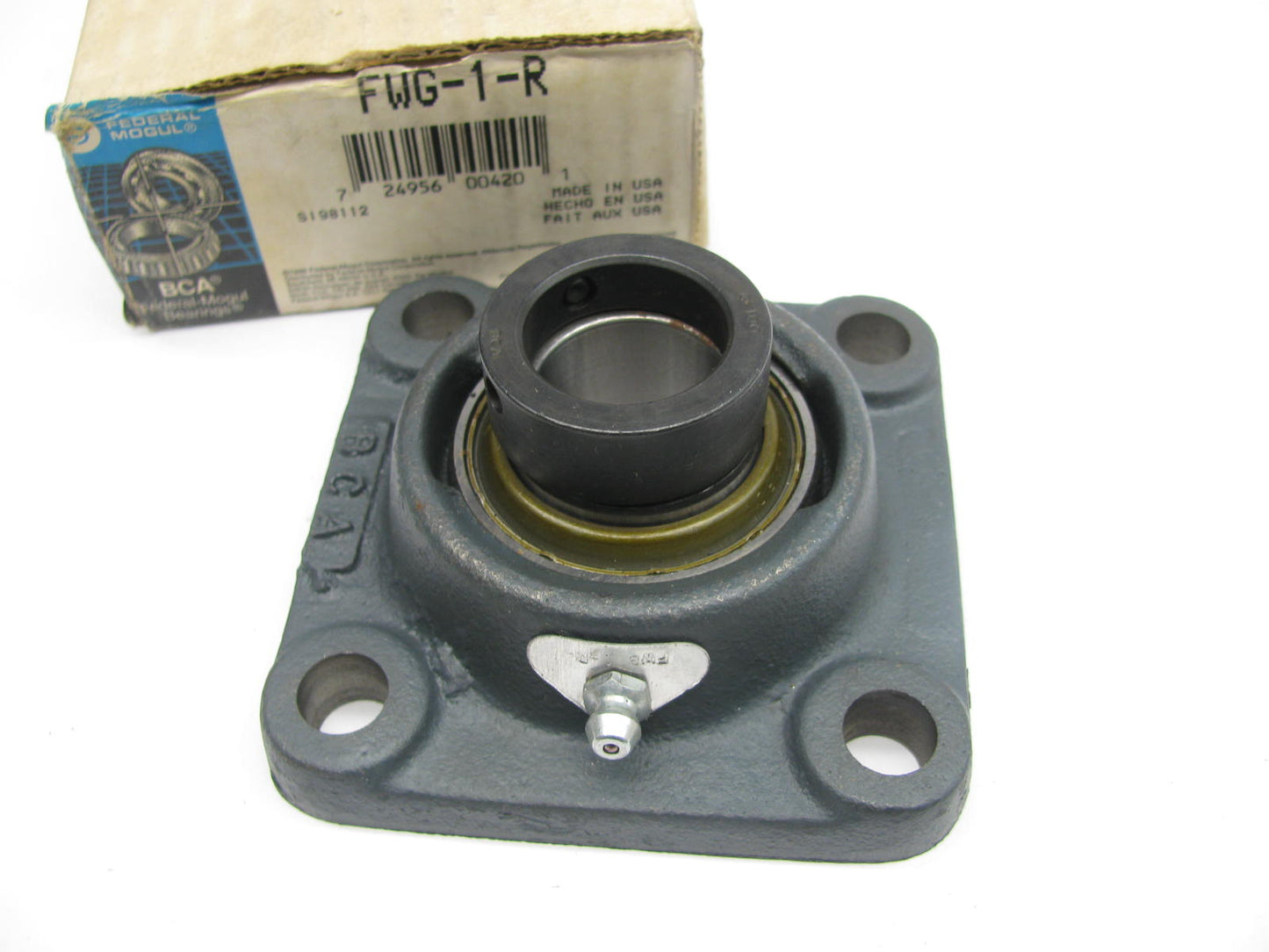 Federal Mogul FWG-1-R Flange Mounted Bearing Unit 1'' Bore - 2.75'' Bolt Centers