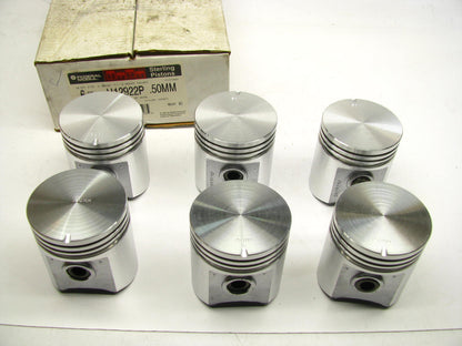 (6) Federal H12922P Engine Piston .50mm For 1960-1980 Nissan 4.0L Patrol DIESEL