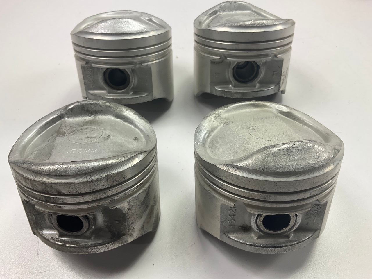 (4) Federal Mogul H542P-50MM Hypereutectic Piston .50mm 1987-1995 Ford 1.9L-L4