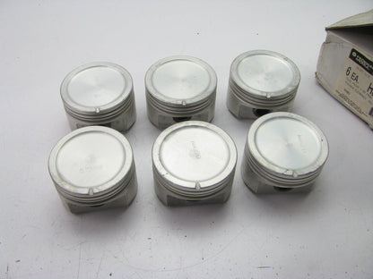 (6) Engine Piston Set 75mm O/S  Sealed Power H562P For 90-92 GM 3.1L V6