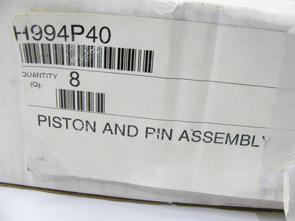 H994P40 Hypereutectic Piston Set .040 O/S  For 1964-1978 BBF Ford FE 5.9L Type 2