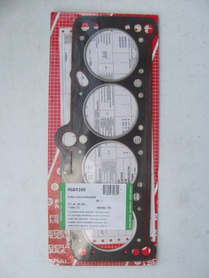 Federal Mogul HG80300 Cylinder Head Gasket - 1986-1992 VW 1.6L DIESEL  1-NOTCH