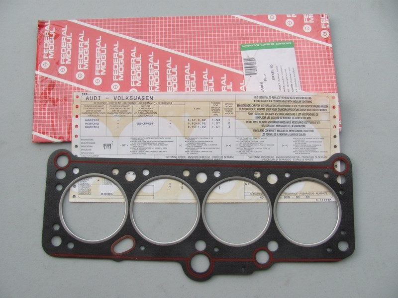 Federal Mogul HG80300 Cylinder Head Gasket - 1986-1992 VW 1.6L DIESEL  1-NOTCH