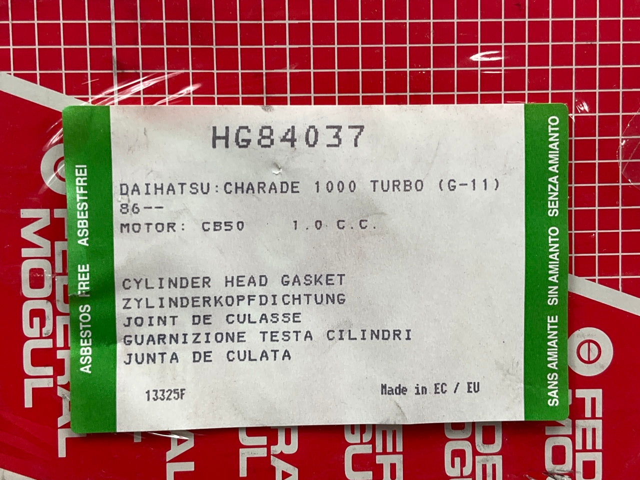 Federal Mogul HG84037 Cylinder Head Gasket For Daihatsu CB-50 Charade 1000 Turbo