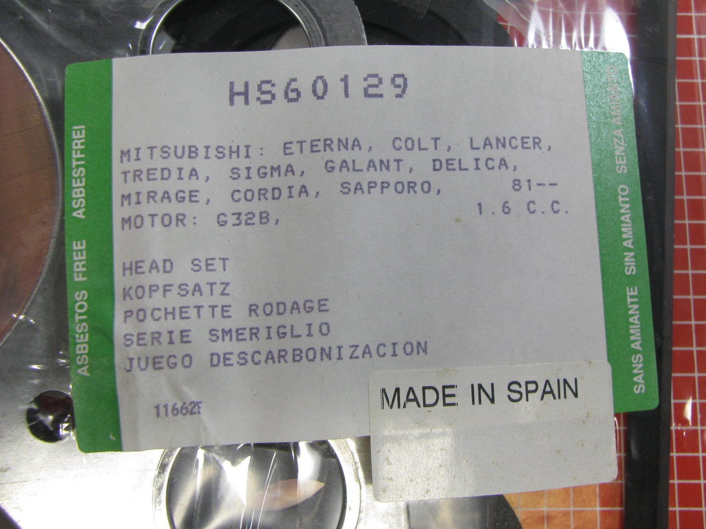 Federal Mogul HS60129 Cylinder Head Gasket Set - MITSUBISHI G32B 1.6L