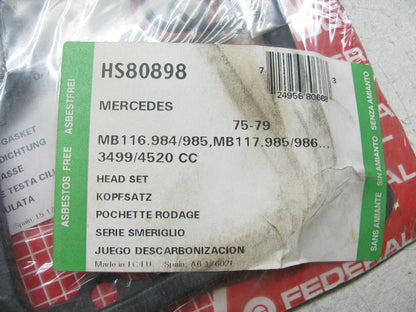 Federal Mogul Right Cylinder Head Gasket Set 75-79 Mercedes 450SL M117.985/986