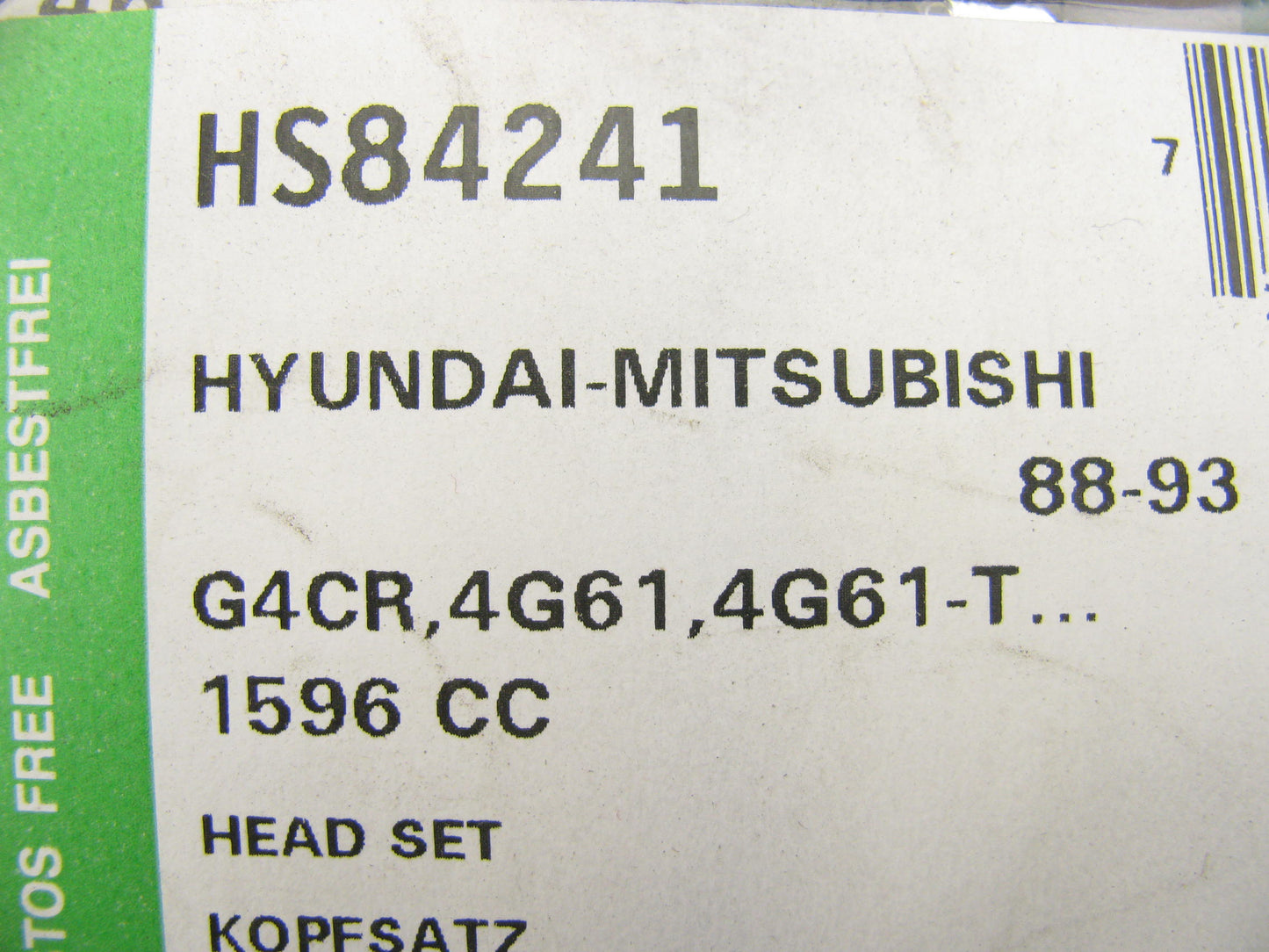 Cylinder Head Gasket Set For 88-93 Hyundai Mitsubishi G4CR, 4G61, 4G61-T