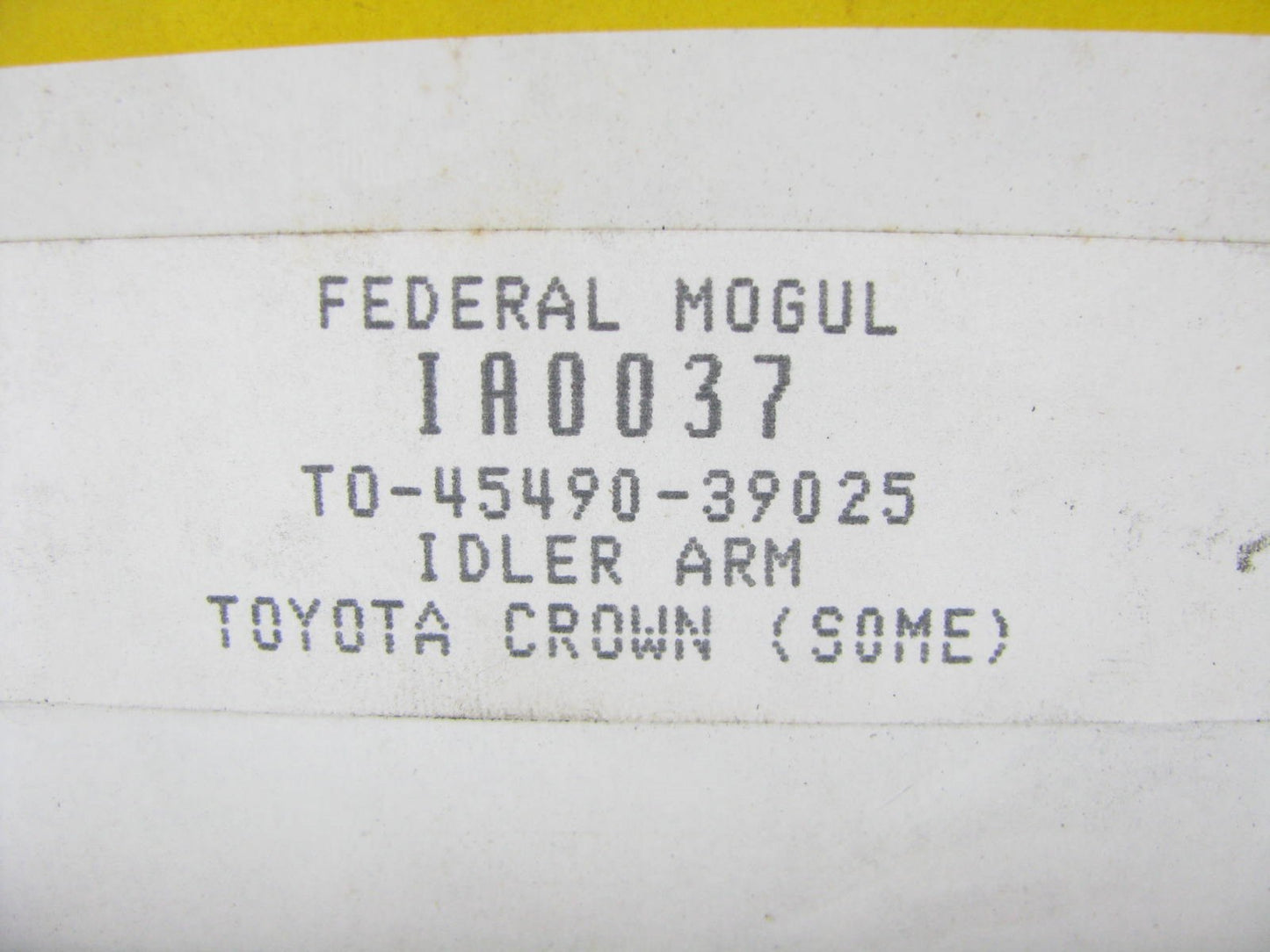 Federal Mogul IA0037 Idler Arm - For Toyota Crown 45490-39026