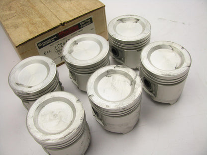 (6) Federal Mogul LC244P-040 Piston .040'' For 1960-1985 Chrysler 170 198 225-L6
