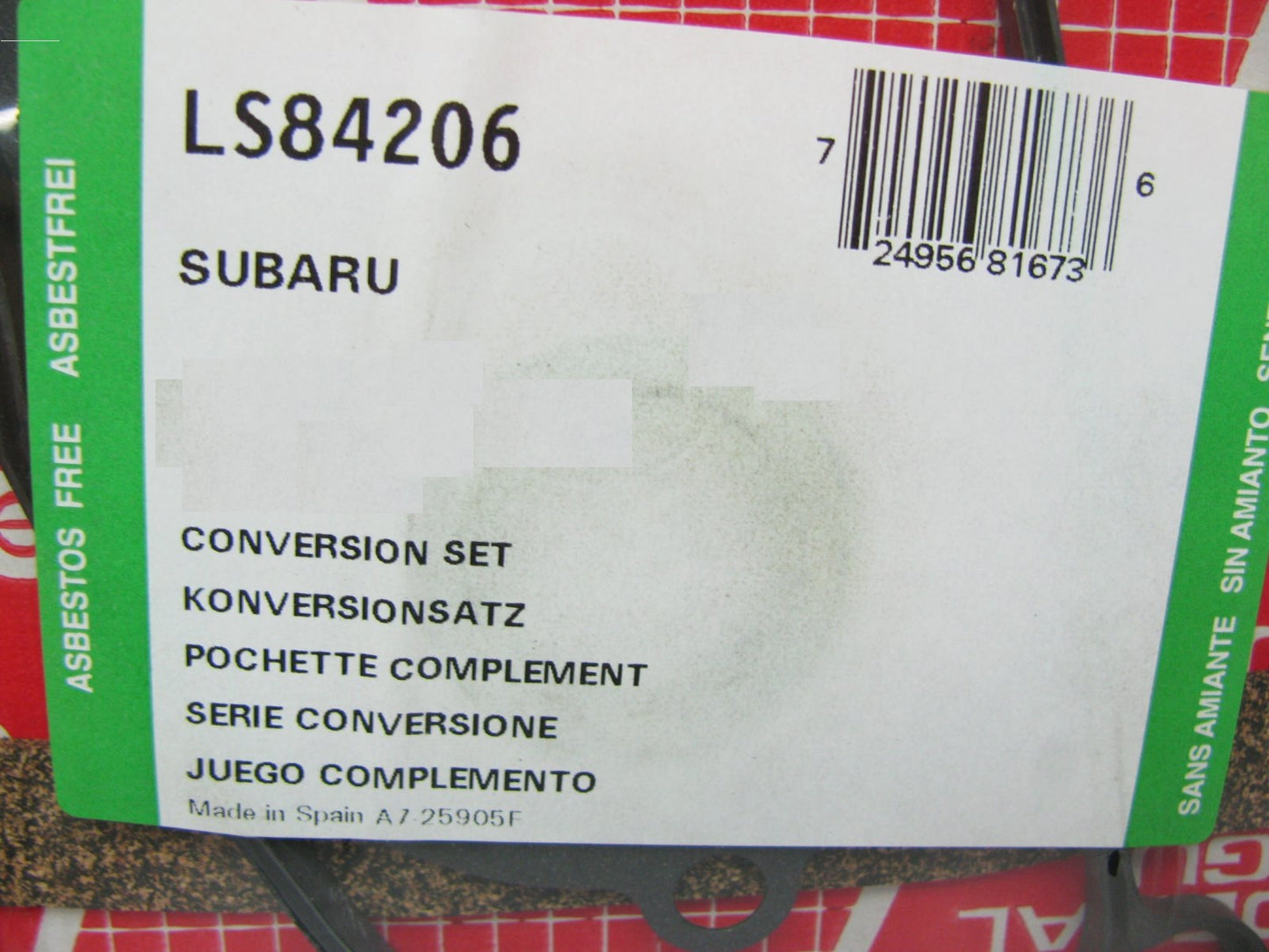 Federal Mogul Conversion Lower Engine Gasket Set For 1987-1994 Subaru Justy 1.2L