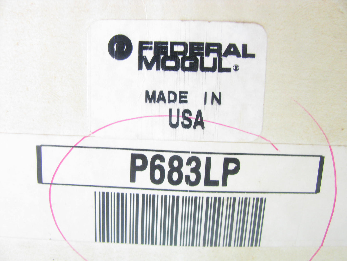 (4) Federal Mogul P683LP Engine Piston - Standard 1985 Honda Civic 1.5L-L4