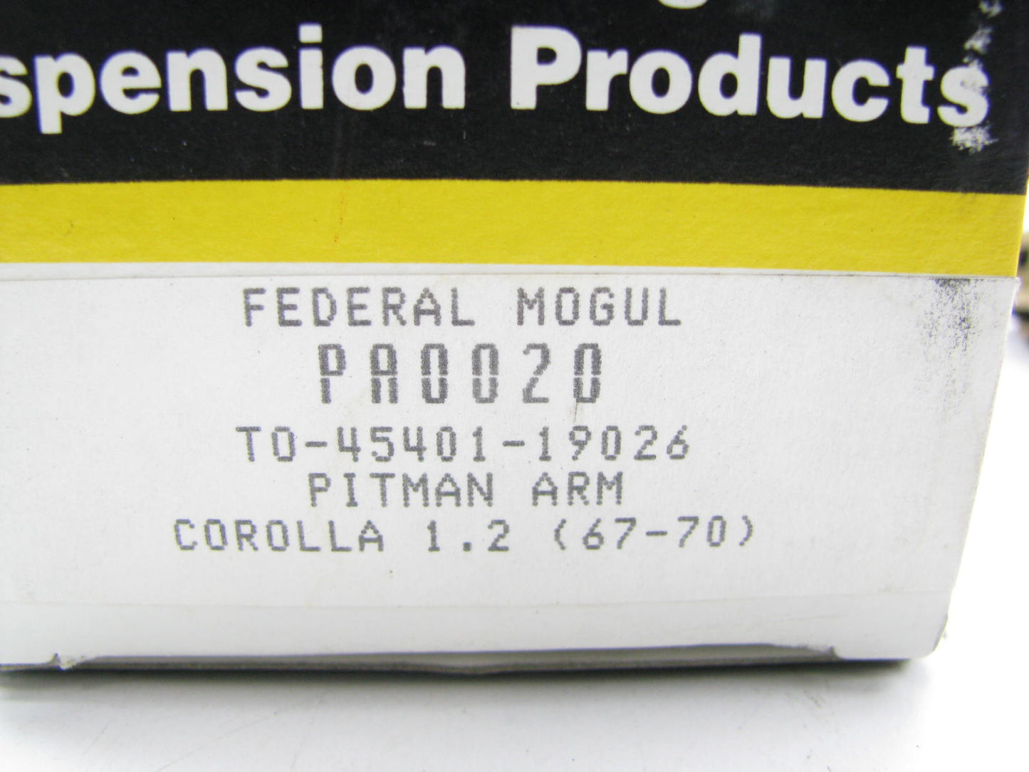 Federal Mogul OEM 555 PA0020 Steering Pitman Arm For 1967-70 Toyota Corolla 1.2L