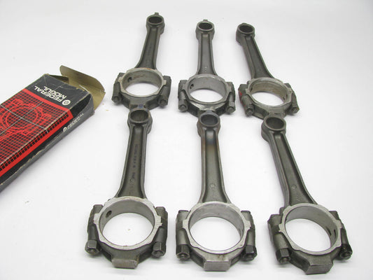 (6) Reman Engine Connecting Rods  Federal Mogul R25AV For 67-75 Ford I6 3.9L