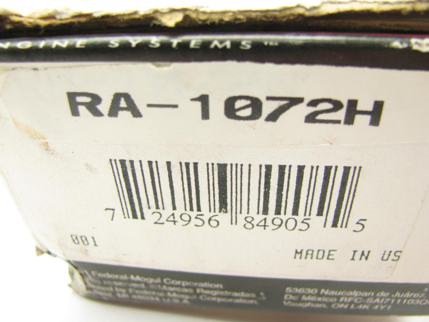 Federal Mogul RA-1072H Rocker Arm Shaft W/ Rocker Arms For One Bank