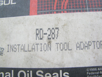 Federal RD-287 Seal Installation Tool Adapter Plate For 370078A 370086A 370192A