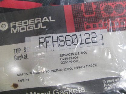 1969-1970 Mazda 1.2L 1200 Familia, Pickup Full Engine Gasket Set Federal Mogul