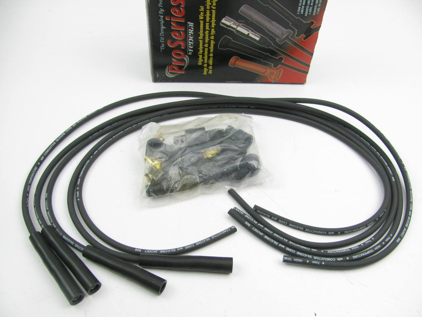 Federal 23401 Ignition Spark Plug Wire Set 1967-73 Fiat 0.8L 0.9L 1.2L 1.4L I4