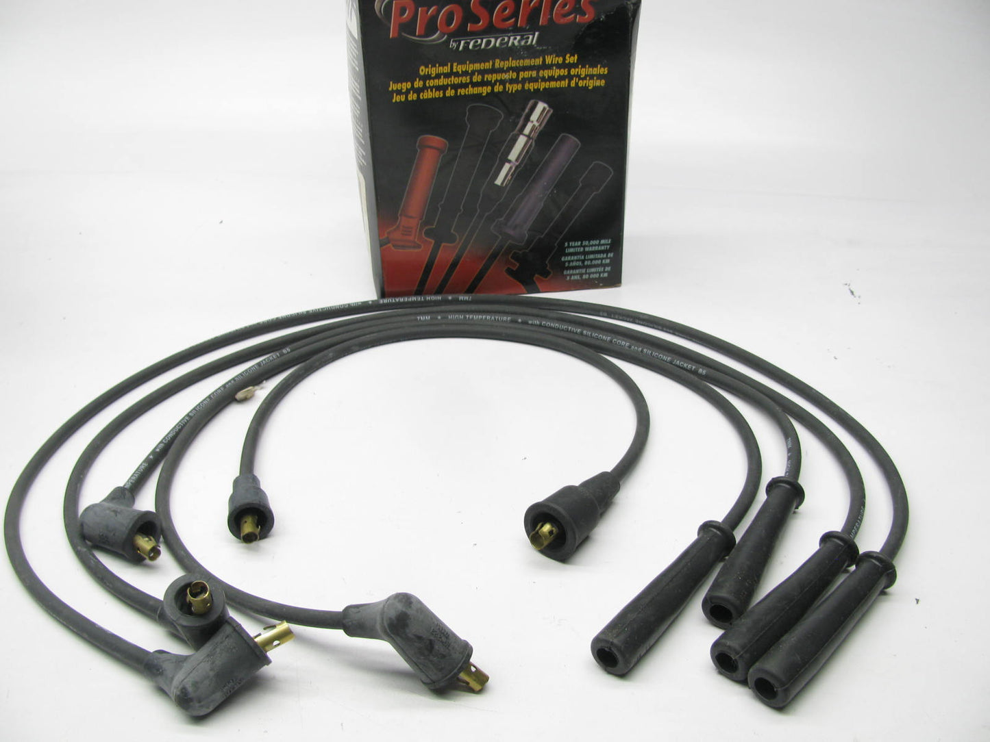 Federal 27457 Ignition Spark Plug Wire Set For 1987-1989 Mazda B2600 2.6L-L4