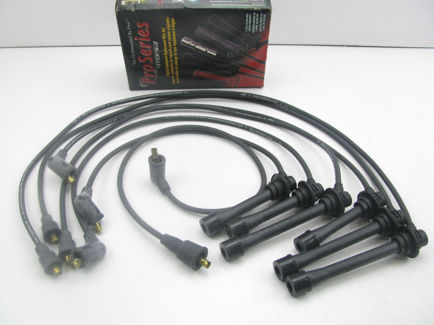 Federal 27654 Ignition Spark Plug Wire Set For 1990-1991 Mazda 929 3.0L-V6