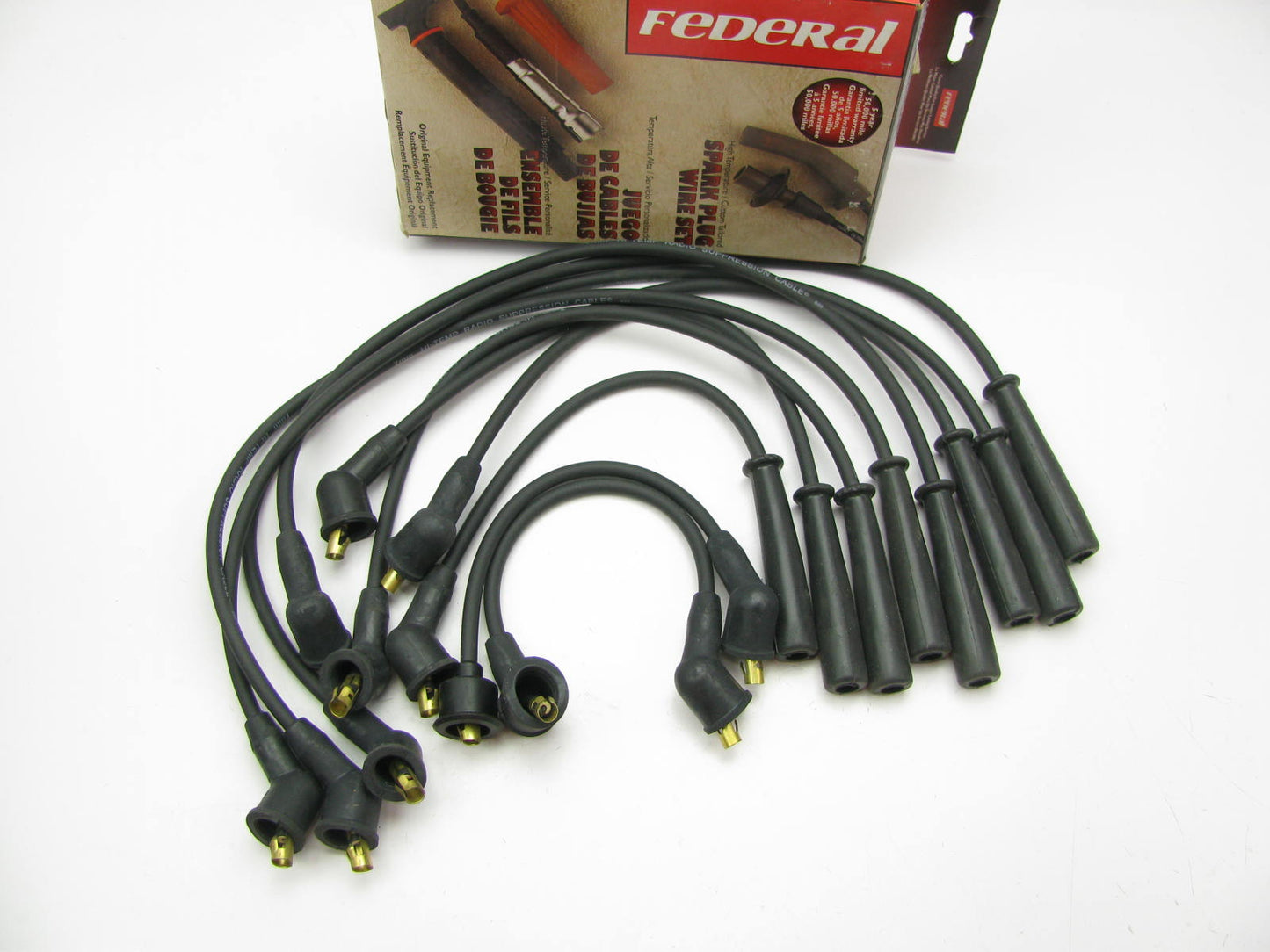 Federal 4650 Ignition Spark Plug Wire Set For 1987-1989 Nissan Stanza 2.0L-L4