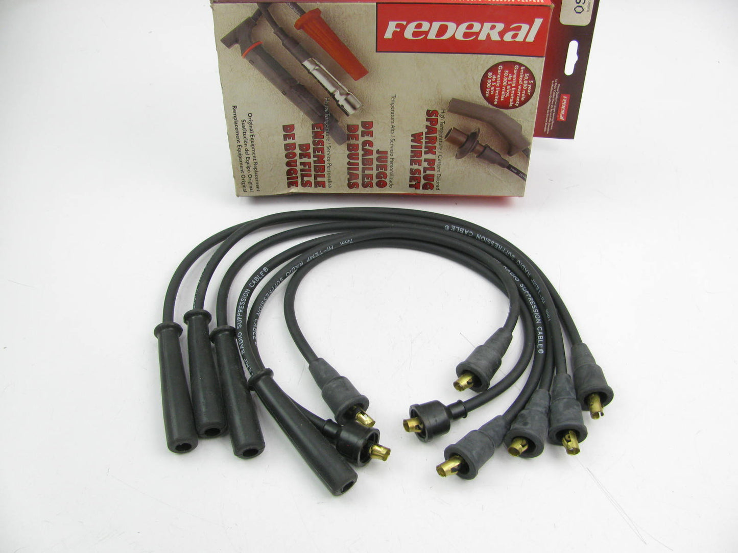 Federal 4760 Ignition Spark Plug Wire Set For 1971-1978 Mazda 1.1L 1.3L-R2