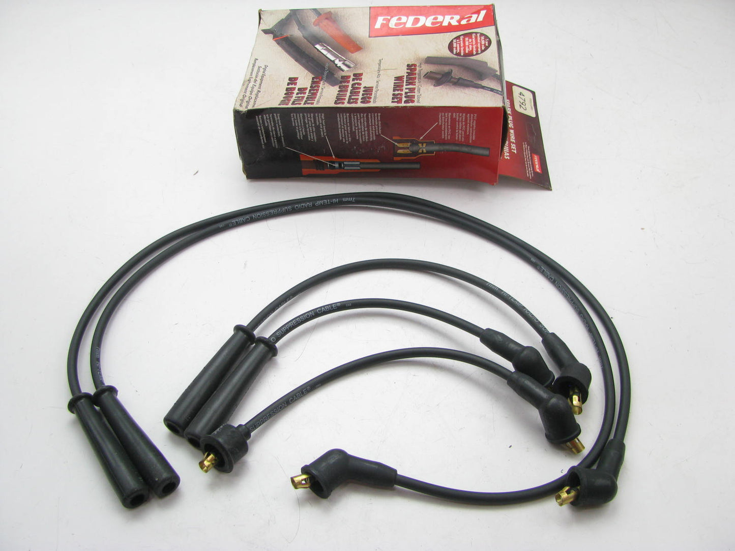 Federal 4792 Ignition Spark Plug Wire Set For 1985-1994 Subaru 1.6L 1.8L-H4