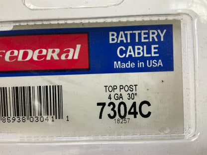 Federal 7304C Top Post Battery Cable, 4 Gauge 30'' Long