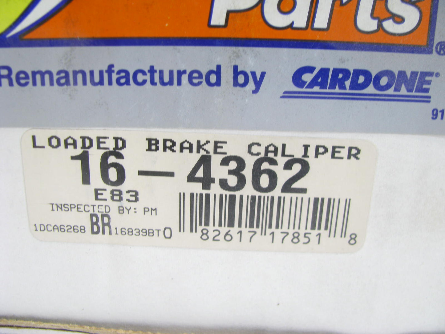 Federated 16-4362 Remanufactured Disc Brake Caliper - Front Right Passenger Side