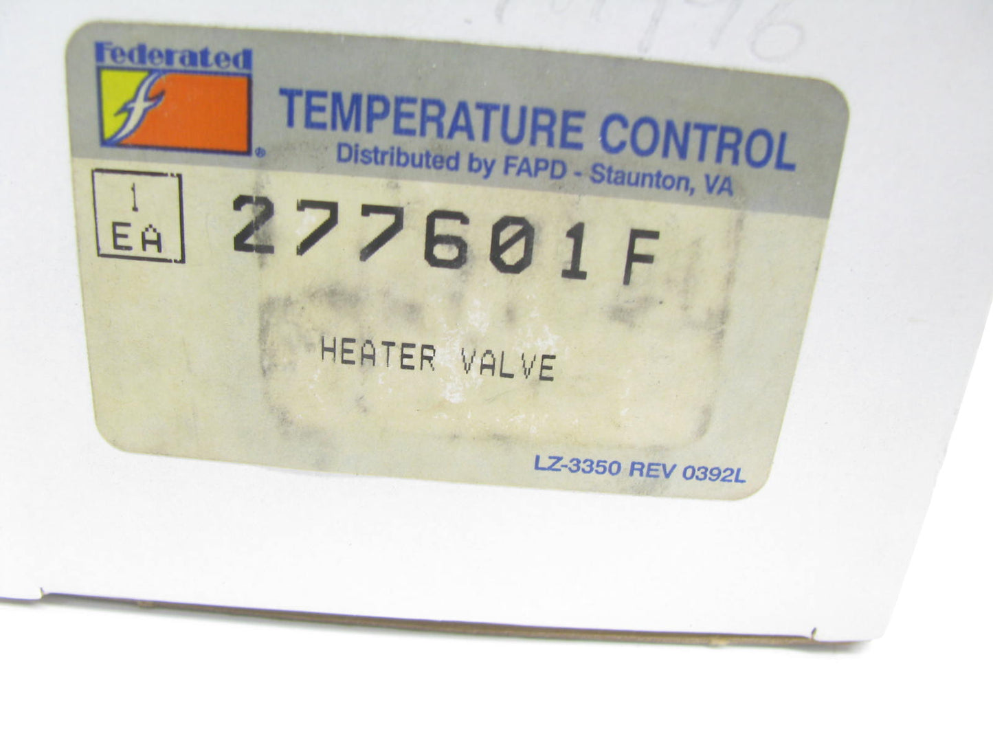 Federated 277601 HVAC A/C Heater Control Valve