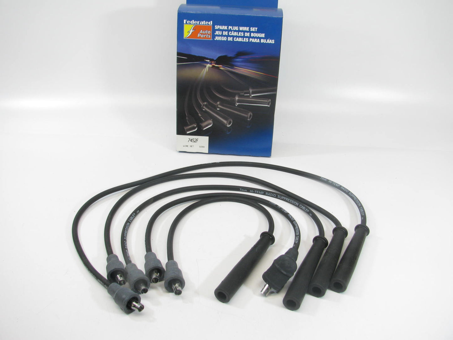 Federated 7452F Ignition Spark Plug Wire Set For 1988-1992 Ford Mazda 2.2L-L4