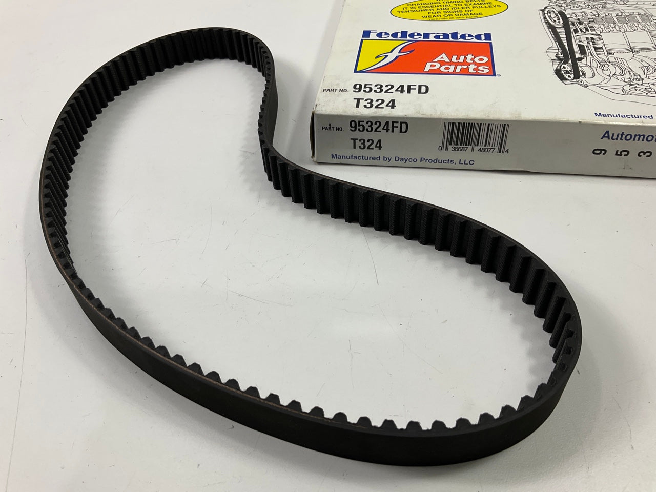 Federated 95324FD Engine Timing Belt For 2000-2003 Hyundai Accent 1.5L-L4