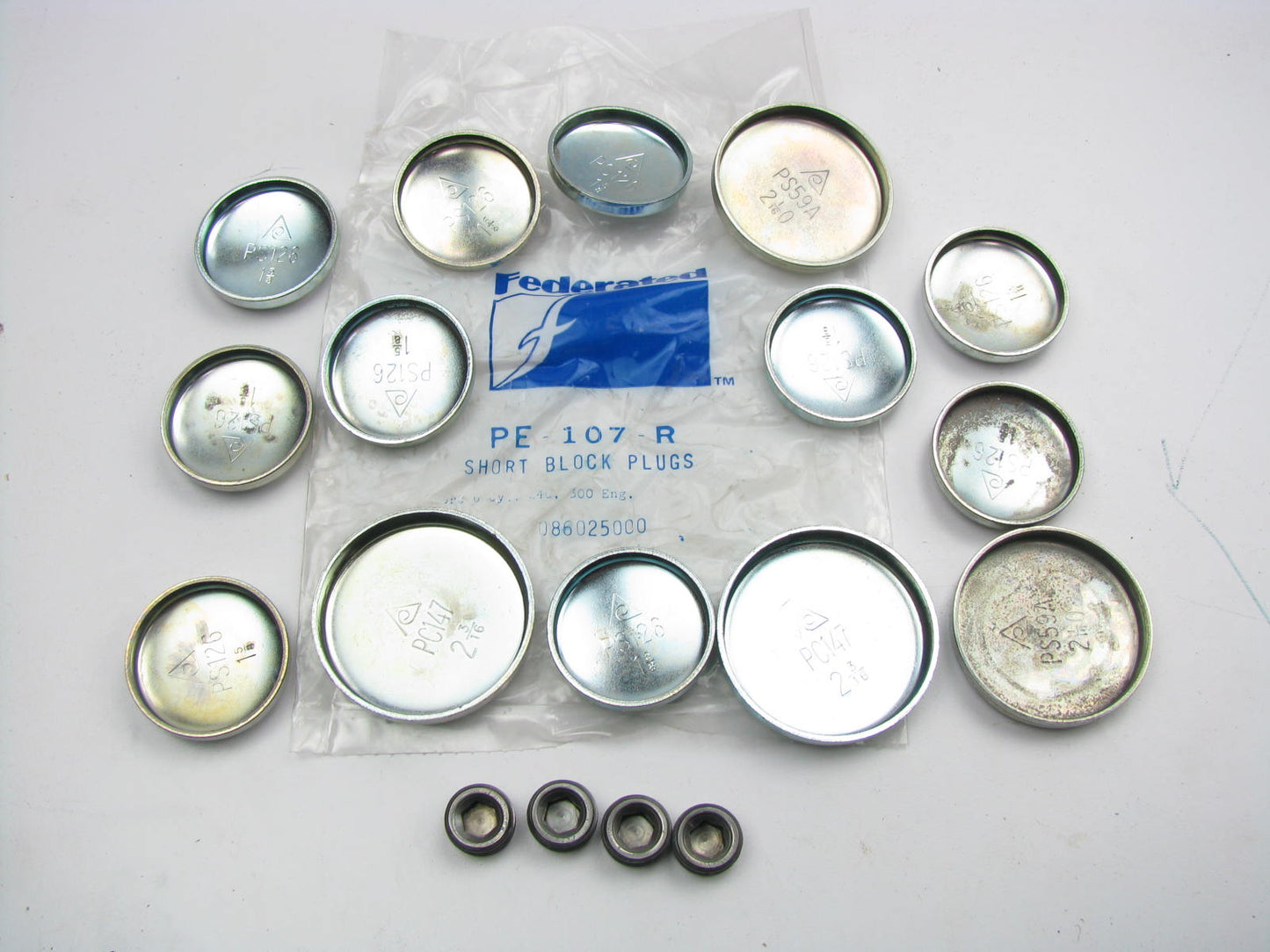 Federated PE-107-R Engine Expansion Freeze Plugs Kit - Ford 300 4.9L I6