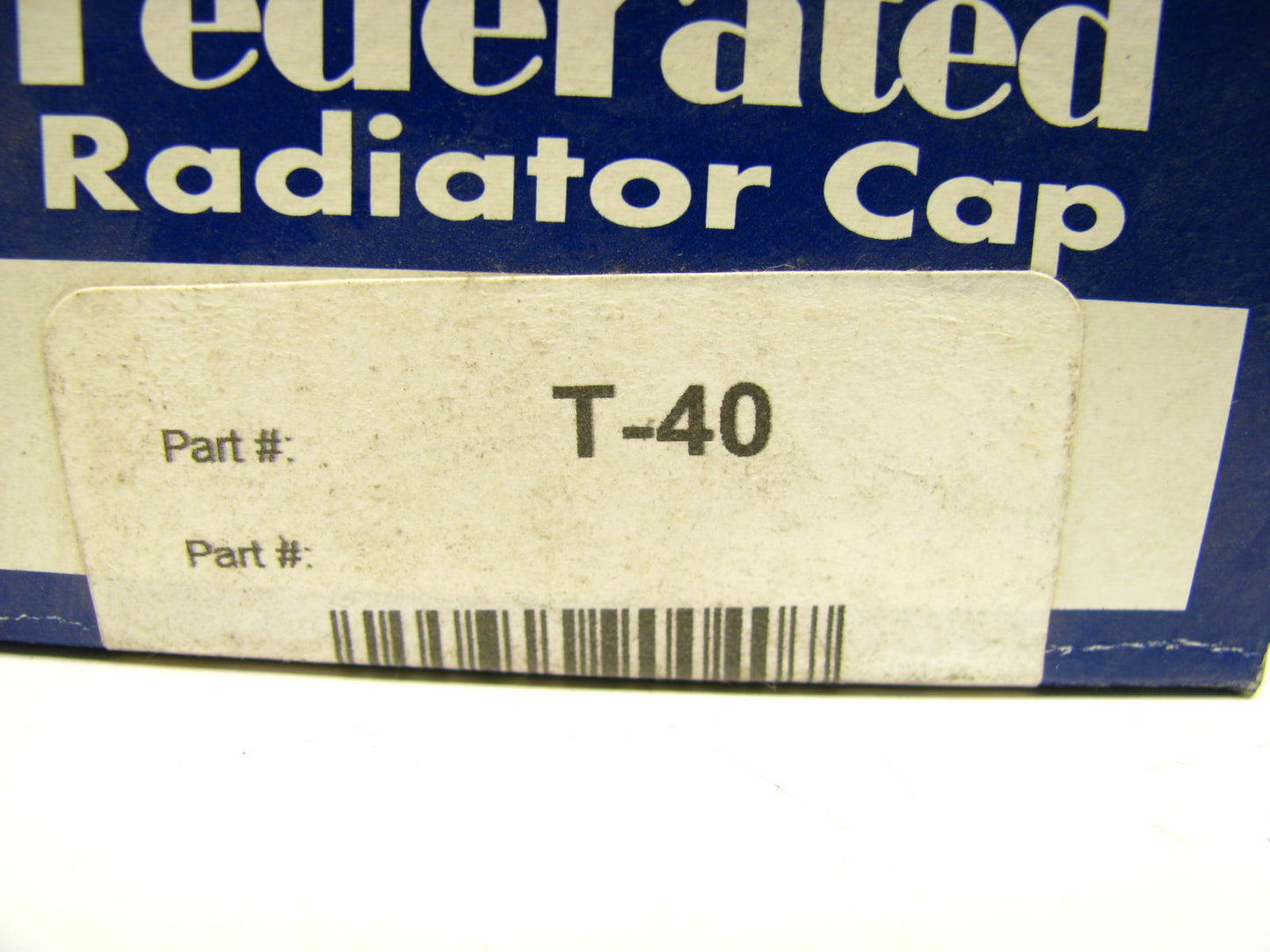 Federated T-40 Radiator Cap - 18 PSI