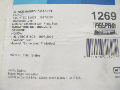 Fel-pro 1269 Performance Intake Manifold Gasket Set 1997-2001 Honda 1.8L B18C5