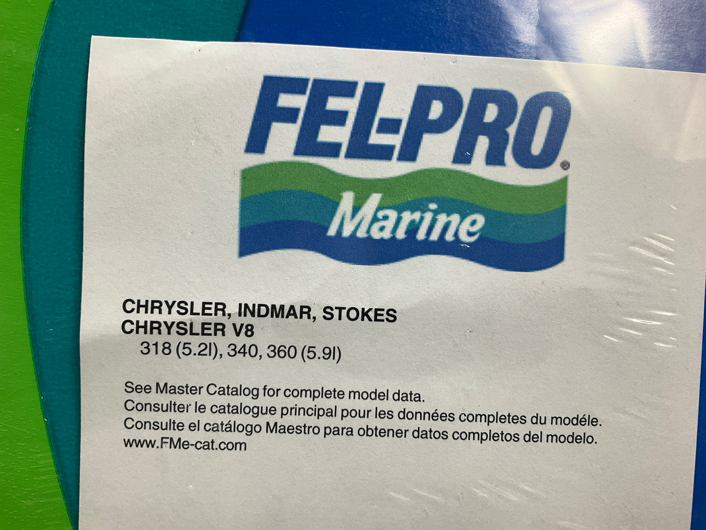 Fel-pro 17050 Marine Head Gasket For Chrysler Indmar Stokes 318 340 360-V8