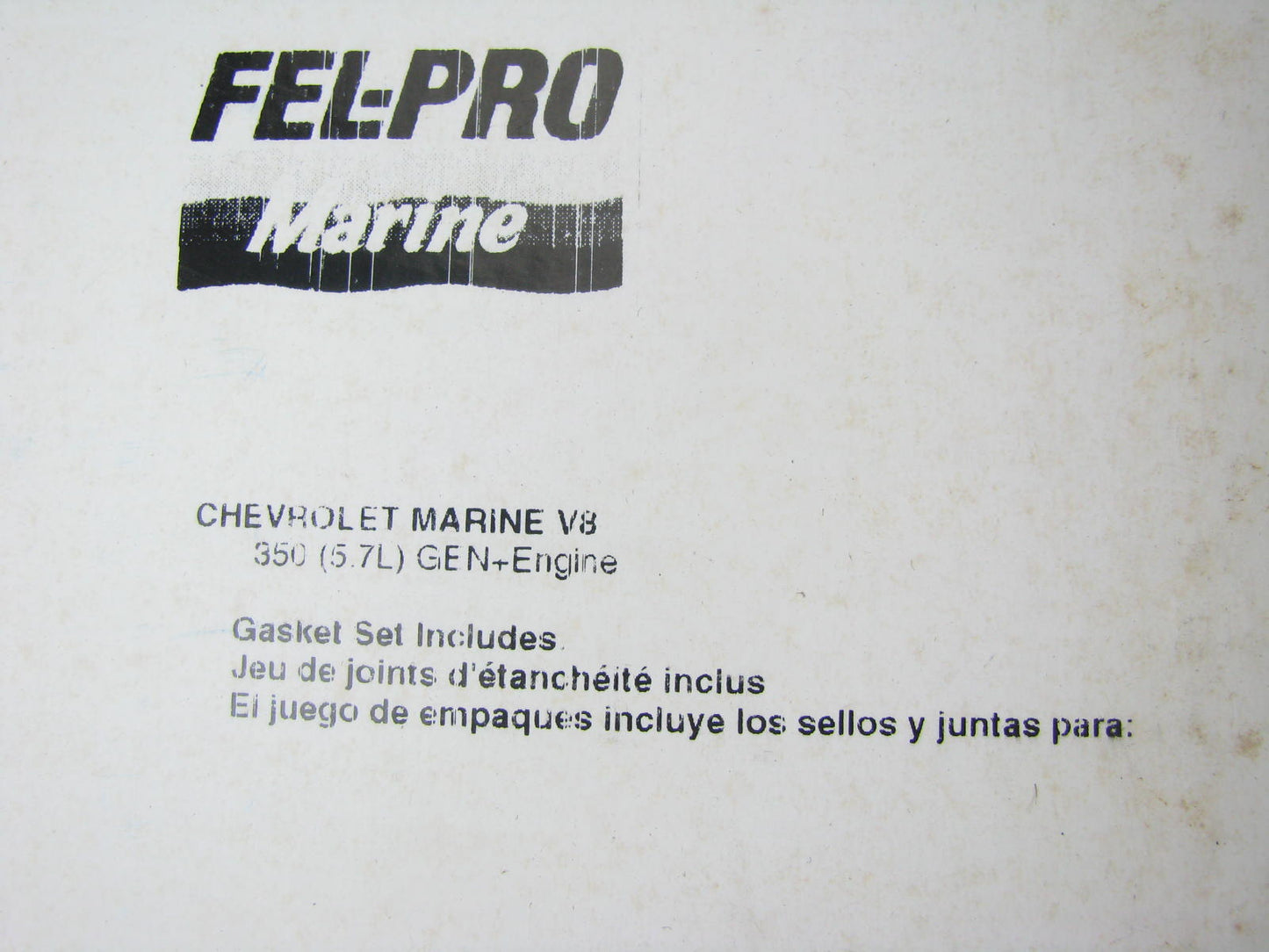 Fel-pro 17232 Cylinder Head Gasket Set - Chevrolet Marine 350 5.7L-V8 GEN+
