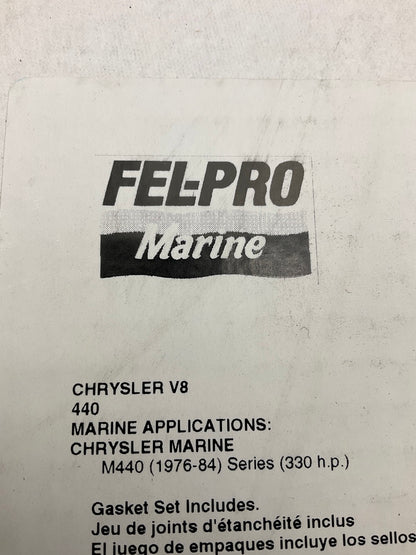 Fel-pro 17259 MARINE Cylinder Head Gasket Set For 1976-1984 Chrysler M440 330hp