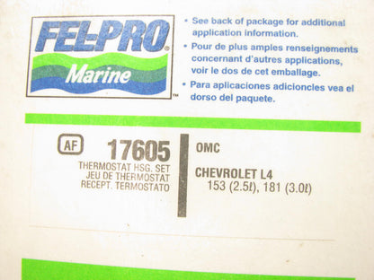 Fel-pro 17605 Marine Thermostat Housing Gasket Set for Chevrolet 153 181-L4