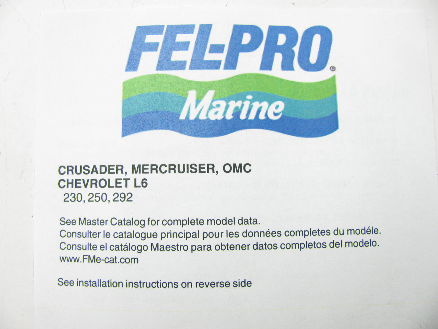 Fel-pro 17975 Engine Oil Pan Gasket For MARINE