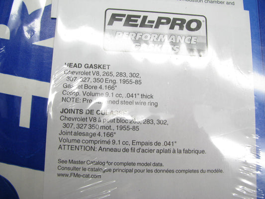 Fel-pro PERFORMANCE 1003 Cylinder Head Gasket 4.166'' SBC SMALL BLOCK CHEVY V8