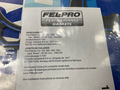 Fel-pro 1011-1 Performance Cylinder Head Gasket Ford V8 Windsor Small Block 4.1''