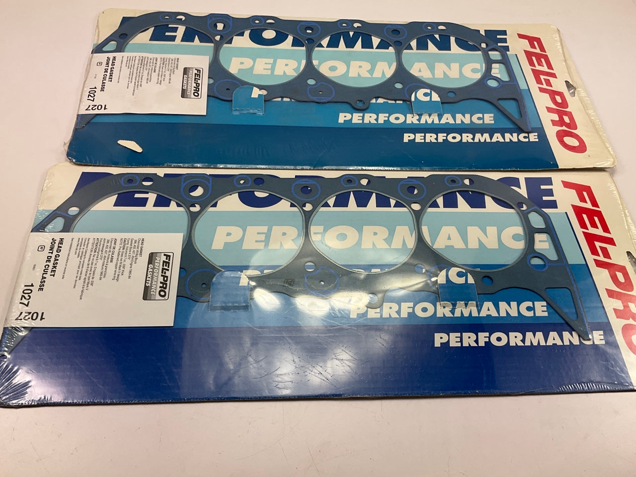 (2) Fel-Pro Performance 1027 Cylinder Head Gasket - Chevy BBC 4.370'' Bore, 0.39''