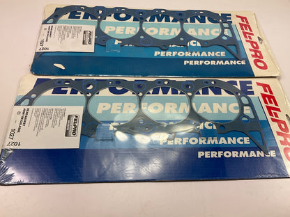 (2) Fel-Pro Performance 1027 Cylinder Head Gasket - Chevy BBC 4.370'' Bore, 0.39''