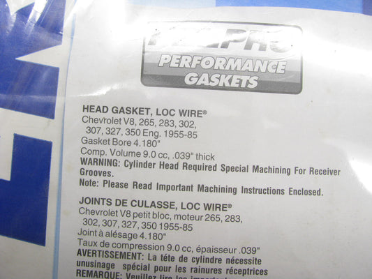 Fel-Pro 1045 Performance Head Gasket - Chevy SBC 4.180'' Bore, .039'' Thick