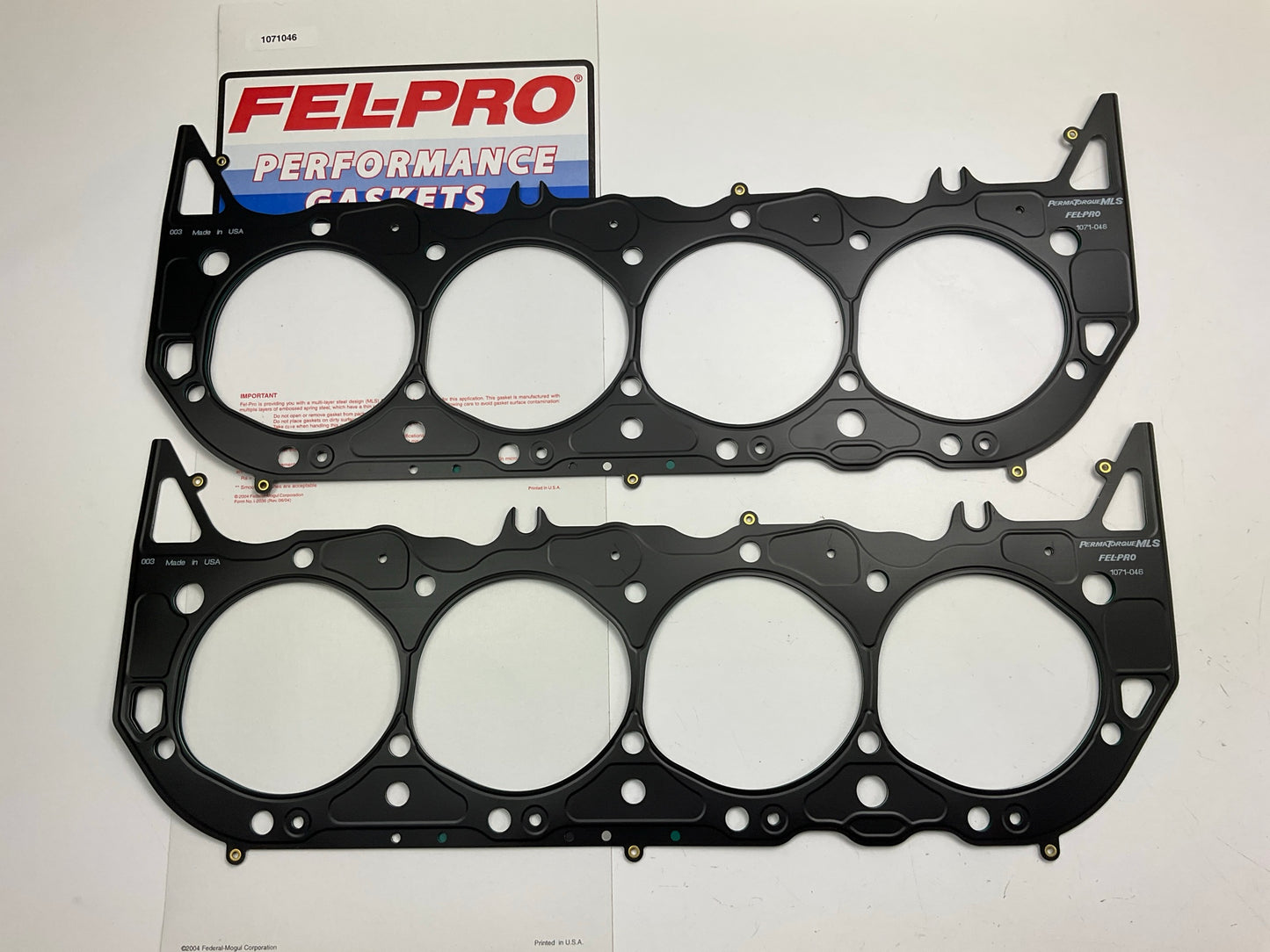 (2) Fel-Pro 1071-046 Performance Cylinder Head Gasket Chevy V8 Big Block 11.90CC