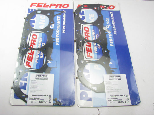 (2) Fel-Pro 1075-1 MLS Head Gasket - Chevy BBC 4.580'' Bore (GEN IV V VI) .053'' T