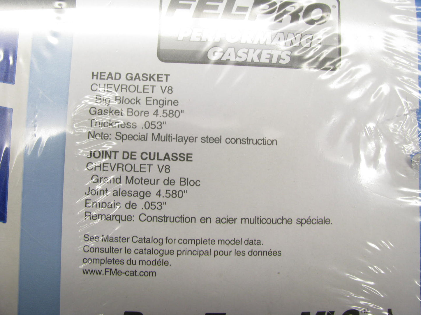 Fel-Pro 1075-1 MLS Head Gasket - Chevy BBC 4.580'' Bore (GEN IV V VI) .053'' Thick
