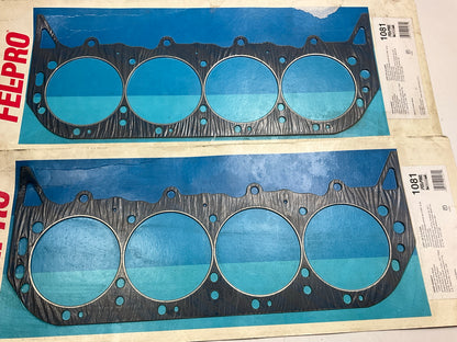 (2) Fel-pro 1081 Cylinder Head Gaskets Chevy Pro Stock 4.90'' Center .051'' Thick
