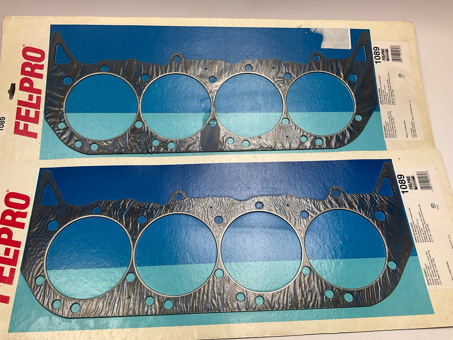 (2) Fel-pro 1089 Wire Ring Head Gaskets - Pontiac Pro Stock V8 4.625'' Bore